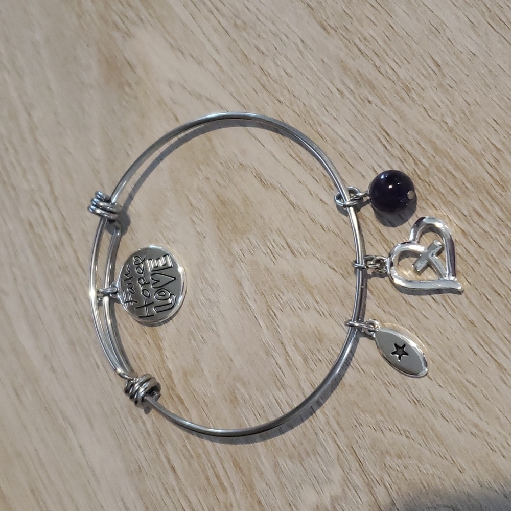 "Unwritten"  Faith, Hope, Love Bracelet